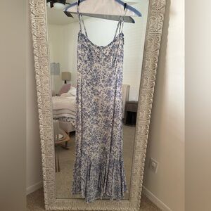 Reformation Blue and White Floral Maxi Dress